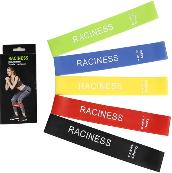 Resistance Bands for Working Out Exercise Loop Bands Workout Bands Set for Men Women Body Stretching, Crossfit Training, Home Workout, Physical Therapy, Booty Legs, Set of 5