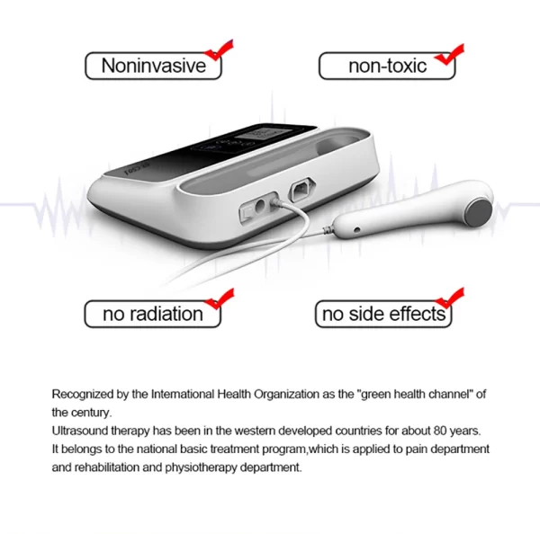 Physiotherapy Therapeutic ultrasonic Machine for Pain Relief - C1 - Image 2