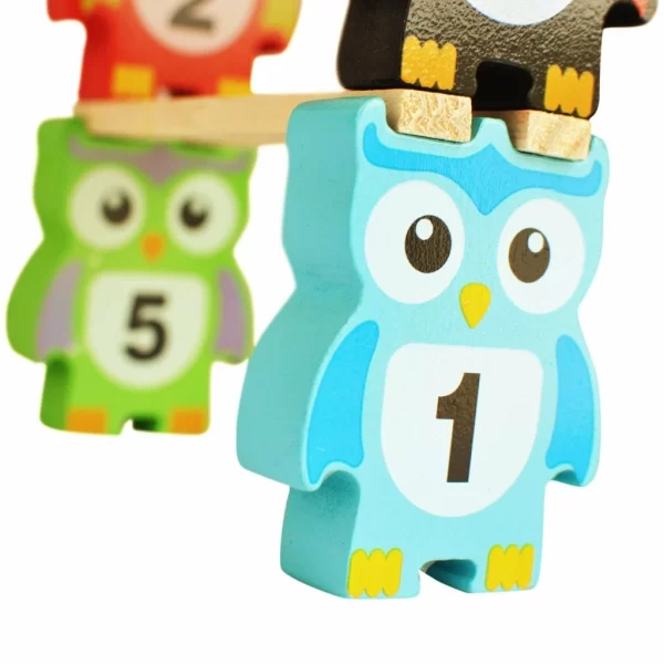 Owl Stacking Blocks Toy - Fine Motor Coordination Activity - Image 5