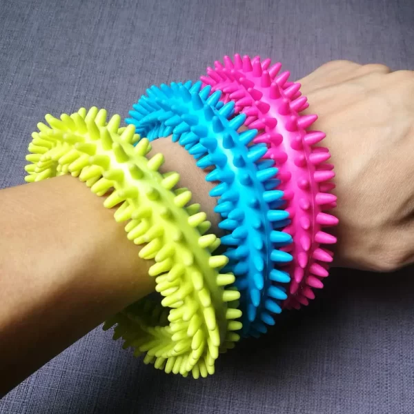 Spiky Sensory Ring for Children Relaxing Therapy Stress Relieve Increasing Focus Help with ADHD ADD OCD Autism and Anxiety - Image 3