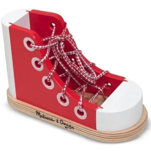 Wood Lacing Sneaker - Shoe Tying Practice For Kids | Lacing Activity