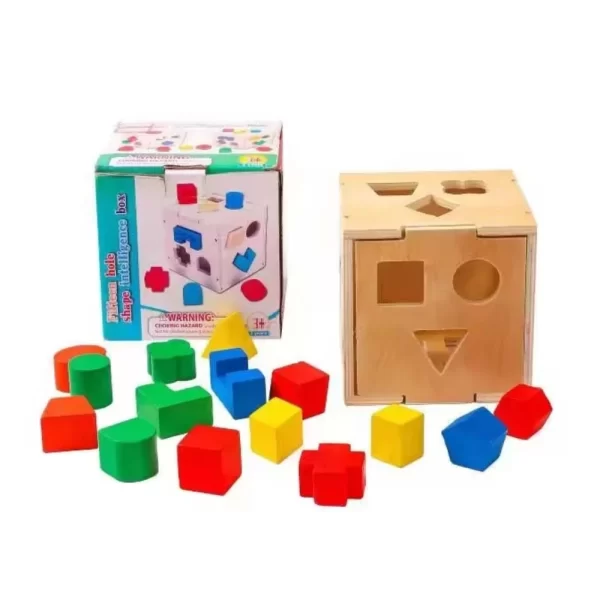 Wooden Shape Shorting Box - Image 2