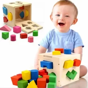 Wooden Shape Shorting Box