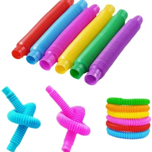 Pop Tube Sensory Toys Perfect for Developing Fine Motor Skills, ADHD & Autism