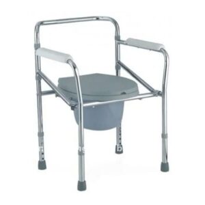 Height Adjustable Folding  Commode Chair