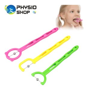 Oral Muscle Training Tool, Safe Alloy Balls Speech Aid 3 Pieces Tongue Tip Exerciser Set for Slurred Speech