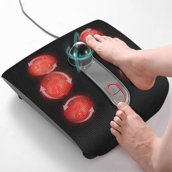 Naipo Foot Massager with Heat, Shiatsu Feet Massage Machine Electric Deep Kneading to Relieve Plantar Fasciitis, Toes, Foot Arch Pain for Home Office Use