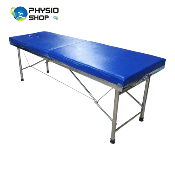 Portable folding Treatment Couch - Stainless Steel - Image 3