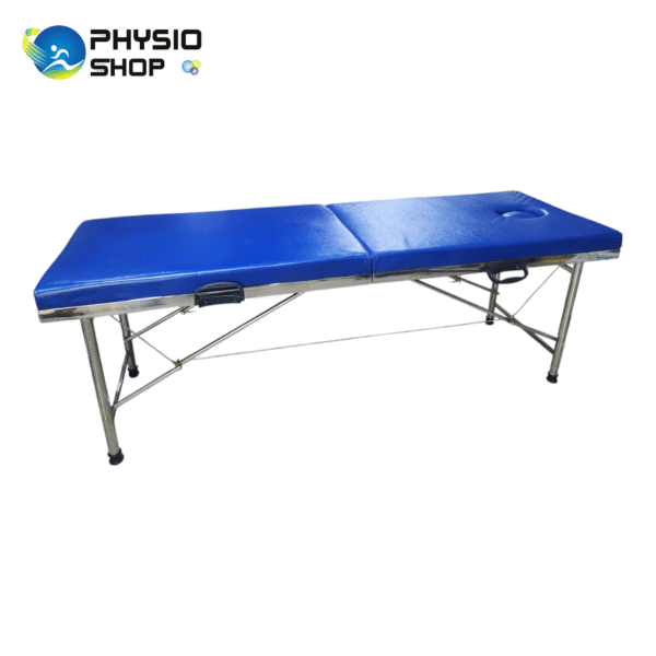 Portable folding Treatment Couch - Stainless Steel - Image 4