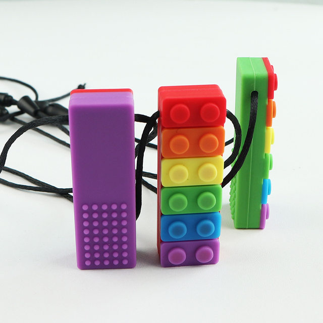 Sensory Chew Necklace Brick Style