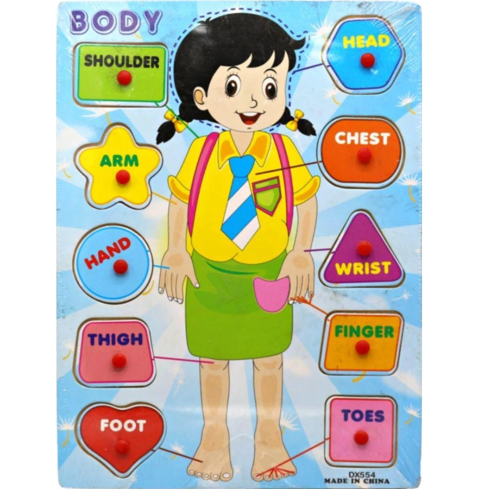 Wooden Peg Puzzle Board